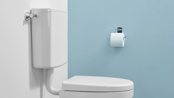 Geberit opbouwreservoir AP140 met Geberit 300 basic vloerstaande wc