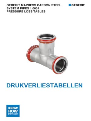 Drukverliestabellen Geberit Mapress C-staal 1.0034