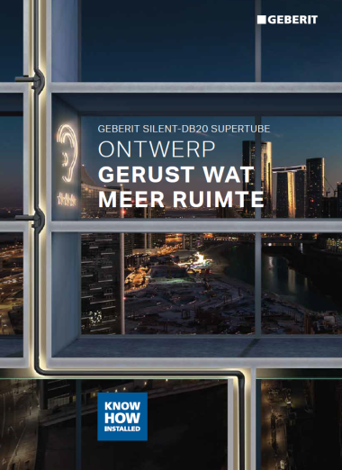 Geberit Silent-db20 SuperTube systeem.