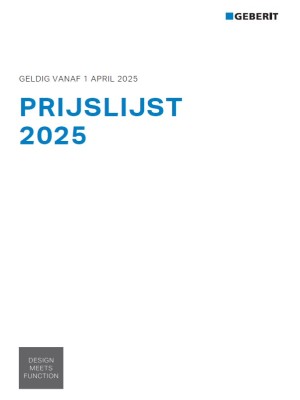 Geberit Prijslijst