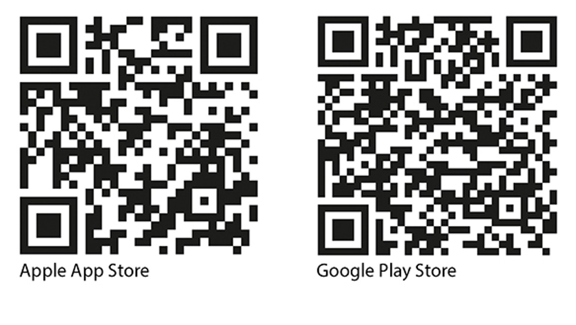 QR-code voor iOS Geberit Home App en Android Geberit Home App