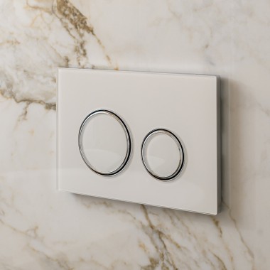 Witte bedieningsplaat Geberit Sigma50 Round