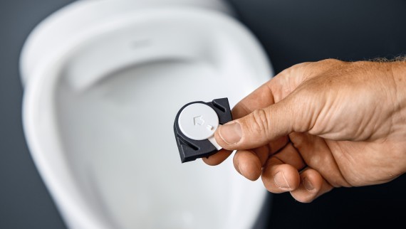 Spoelverdeler voor volledige spoeling Spoelverdeler voor volledige spoeling