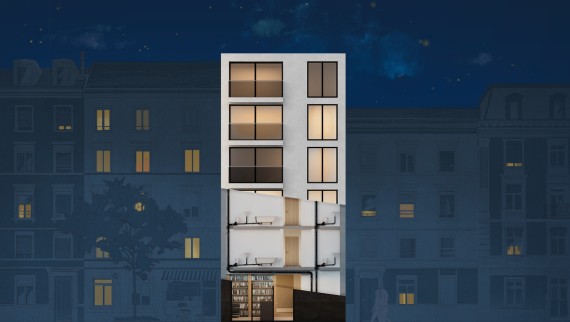 Appartementcomplexen met meerdere verdiepingen en standleidingen