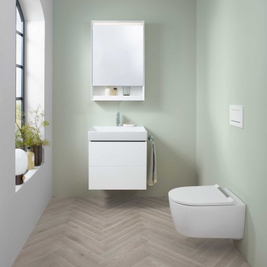 In een kleine badkamer is het extra belangrijk dat u voldoende ruimte heeft om te bewegen én om spullen op te bergen. Met Geberit ONE combineert u slimme oplossingen met een stijlvol design. Zo wordt zelfs de kleinste ruimte praktisch én mooi ingericht.