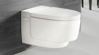 Geberit AquaClean Mera in wit met bedieningsplaat Sigma70