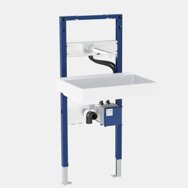 Geberit Duofix element voor wastafel met wandkraan Brenta Geberit Duofix element voor wastafel met wandkraan Brenta