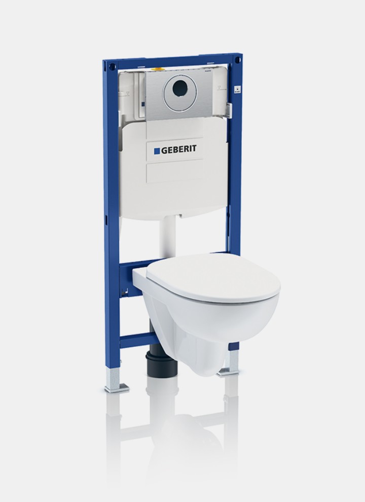 Touch-free spoeling met Geberit reservoir