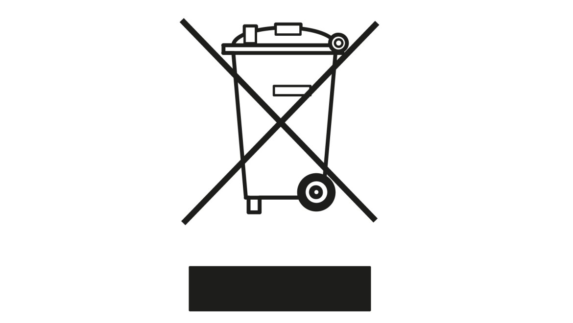 Pictogram voor verwijdering van afgedankte elektrische en elektronische apparatuur