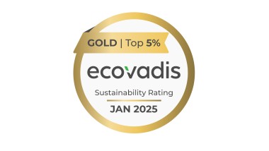 Gouden onderscheiding van EcoVadis voor het duurzaamheidsmanagement van Geberit (© Geberit)
