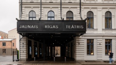 Het eerbiedwaardige New Riga Theatre in een nieuw jasje (© Jānis Salmanis)