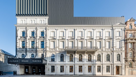 Van bouwval tot architectonisch juweel: het New Riga Theatre (© Jānis Salmanis) Van bouwval tot architectonisch juweel: het New Riga Theatre (© Jānis Salmanis)