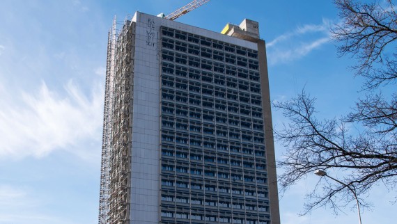 Renovatie van het hoogbouwproject OMU 93 in Bern, Zwitserland