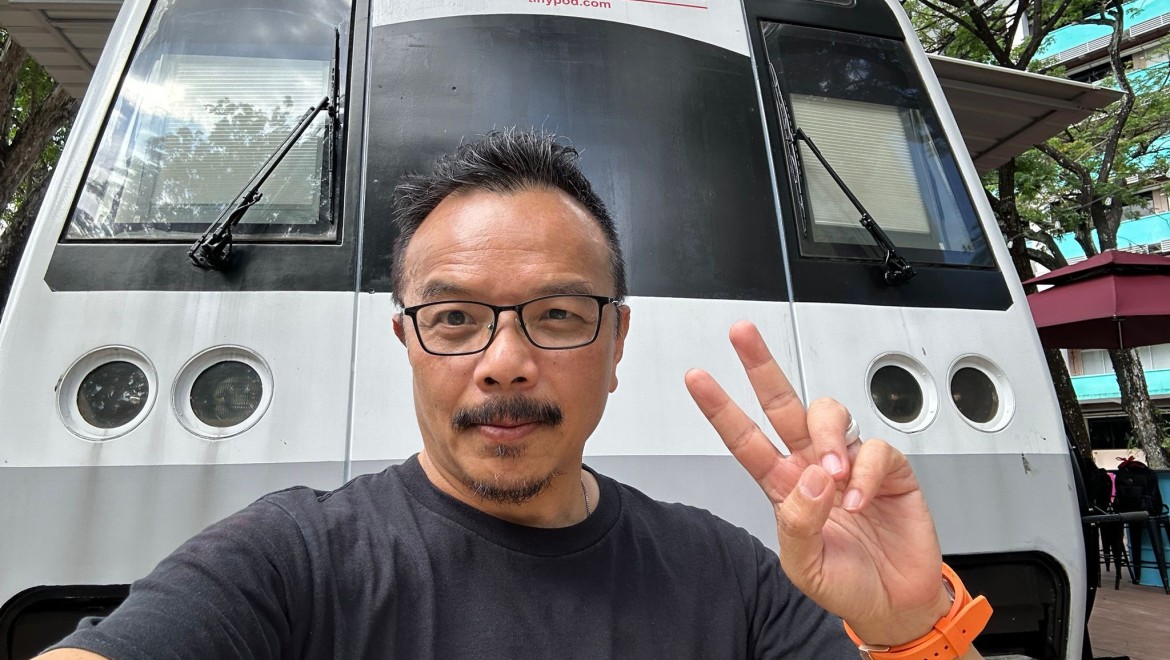 Is gefascineerd door het idee om eenvoudig en efficiënt te leven: hoteloprichter Liang Chiang Seah (© Liang Chiang Seah)