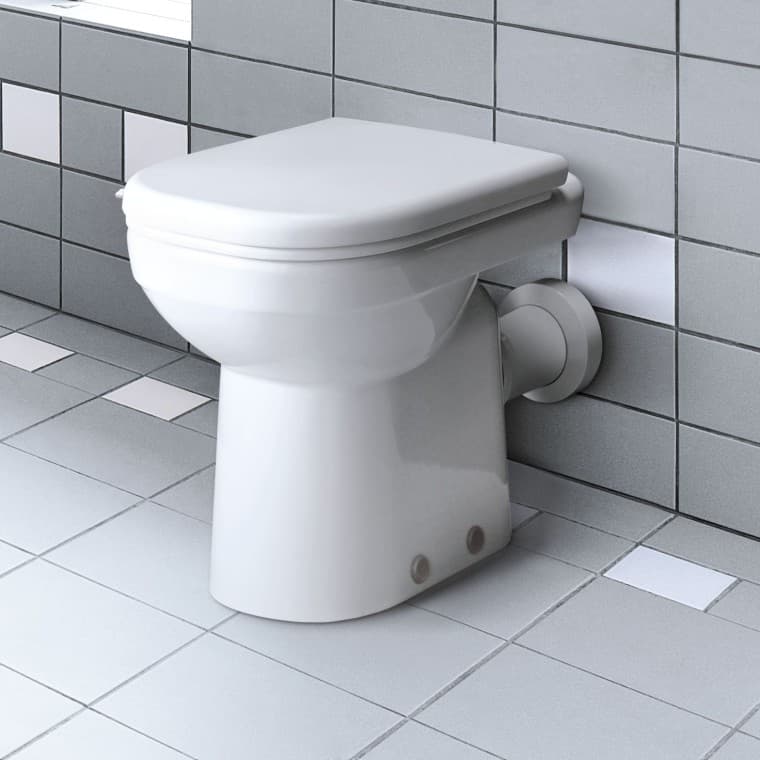 Het verhoogde closet maakt het opstaan en gaan zitten eenvoudiger Het verhoogde closet maakt het opstaan en gaan zitten eenvoudiger