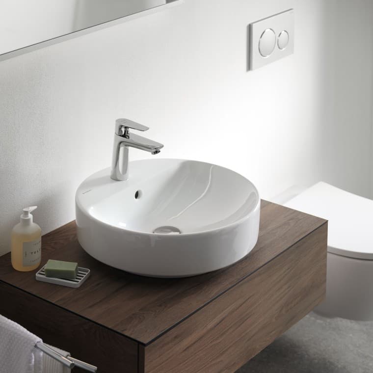 Geberit VariForm opzetwastafel rond en VariForm onderkast Geberit VariForm opzetwastafel rond en VariForm onderkast