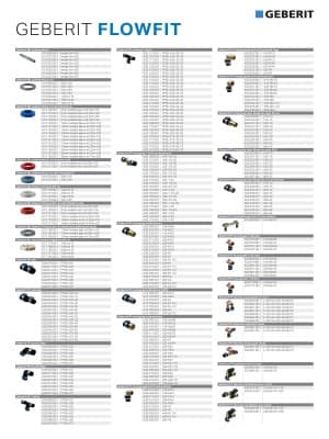 Geberit FlowFit assortiment Geberit FlowFit assortiment