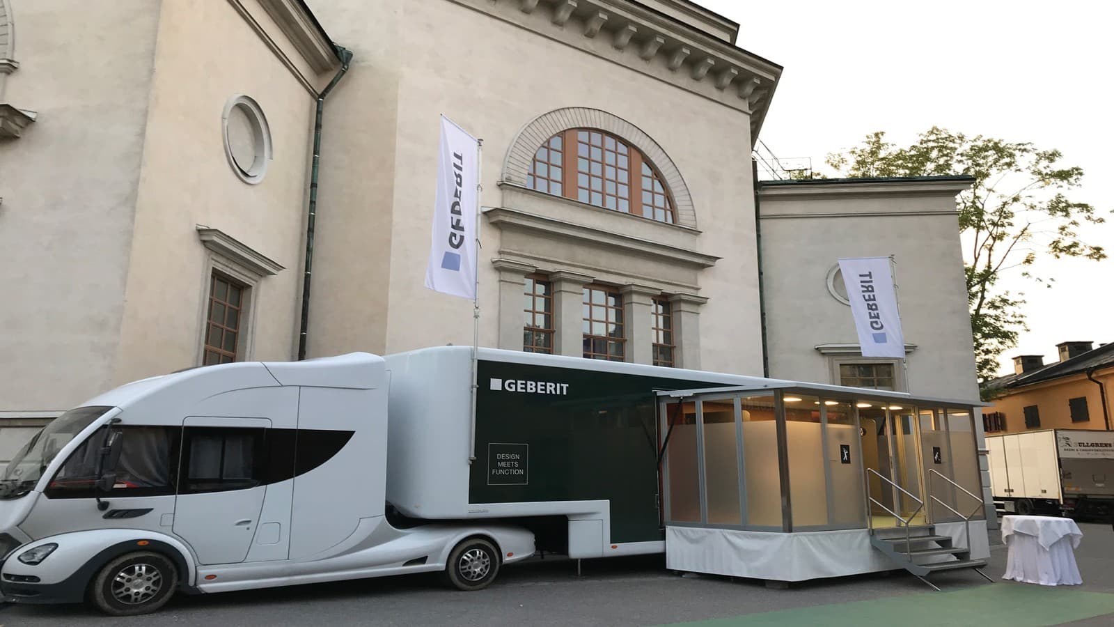 Geberit AquaClean truck Geberit AquaClean truck