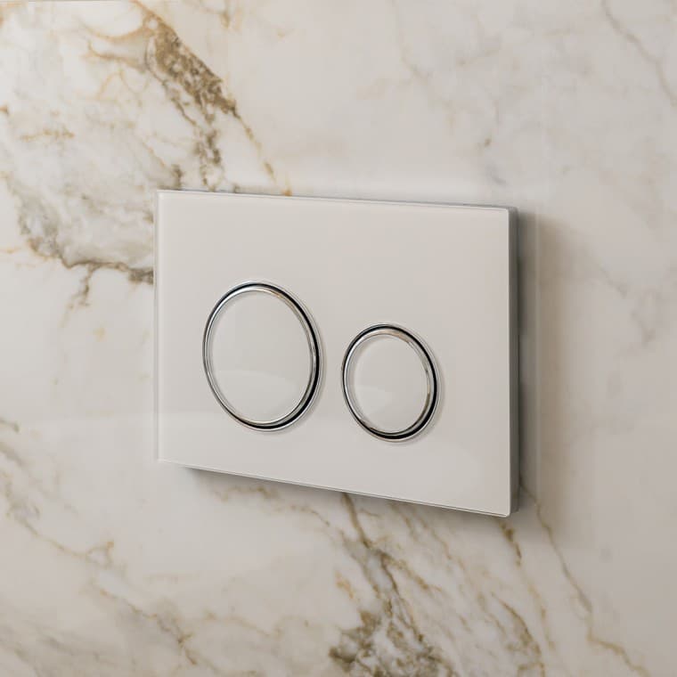 Witte bedieningsplaat Geberit Sigma50 Witte bedieningsplaat Geberit Sigma50