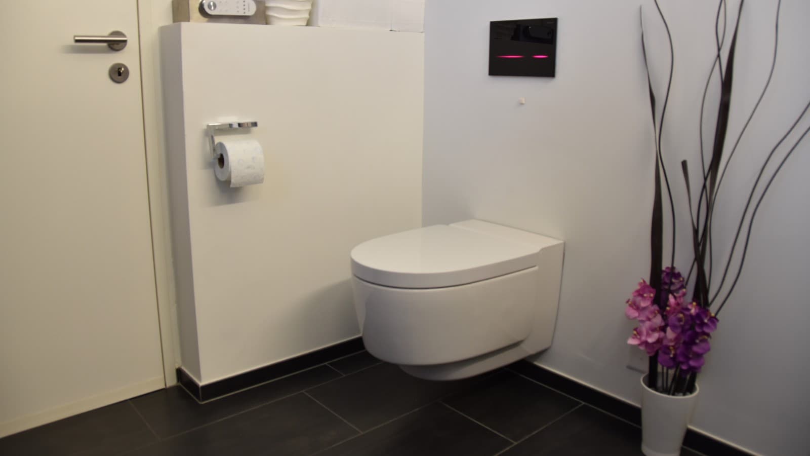 Badkamer na renovatie met diverse Geberit producten Badkamer na renovatie met diverse Geberit producten