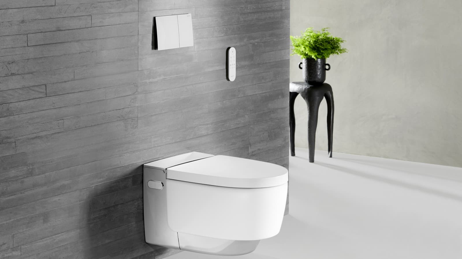 Geberit AquaClean Mera Comfort in chroom met bedieningsplaat Sigma70 Geberit AquaClean Mera Comfort in chroom met bedieningsplaat Sigma70
