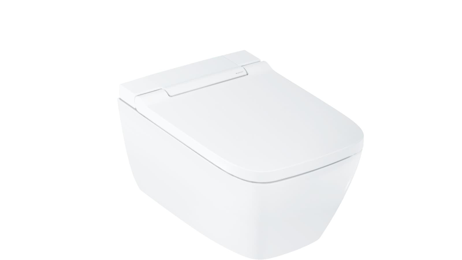 Geberit AquaClean Sela Squeare met alpien witte designafdekking Geberit AquaClean Sela Squeare met alpien witte designafdekking
