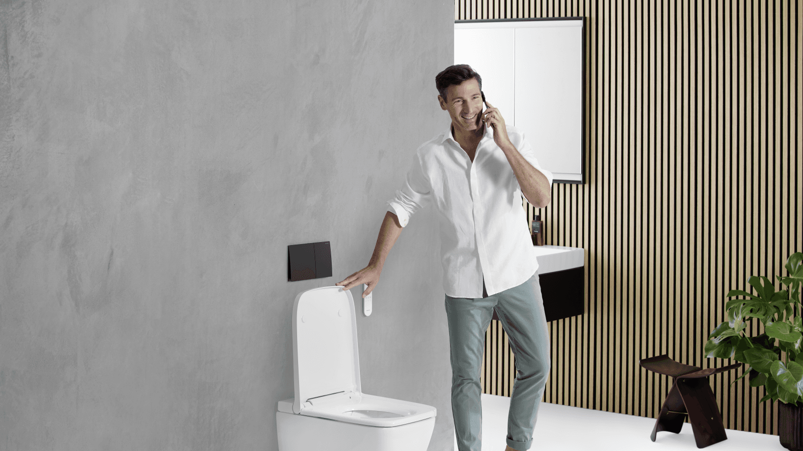 Geberit AquaClean Sela vierkant met Sigma70 Geberit AquaClean Sela vierkant met Sigma70