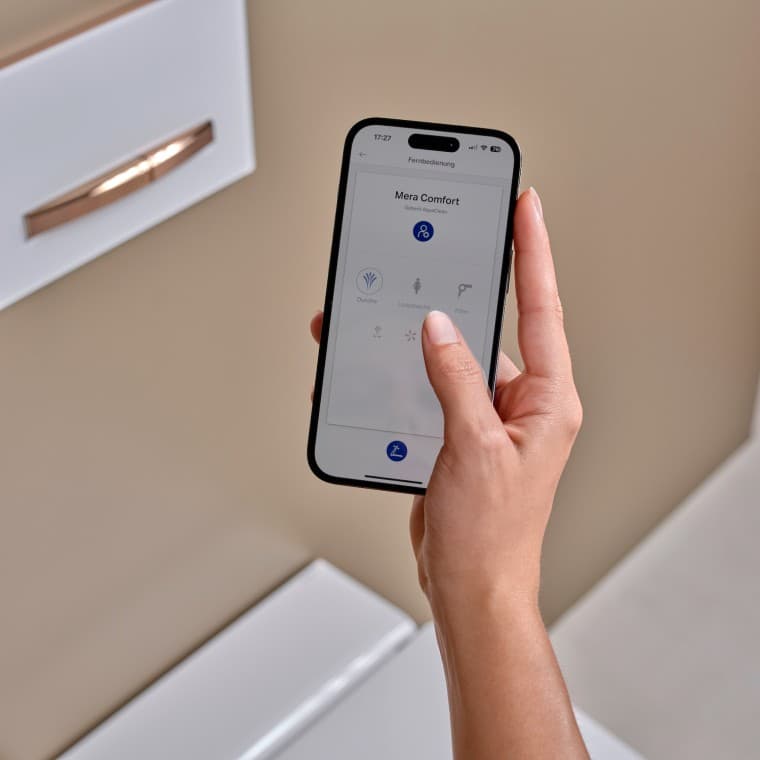 Geberit AquaClean met de Geberit Home-app Geberit AquaClean met de Geberit Home-app