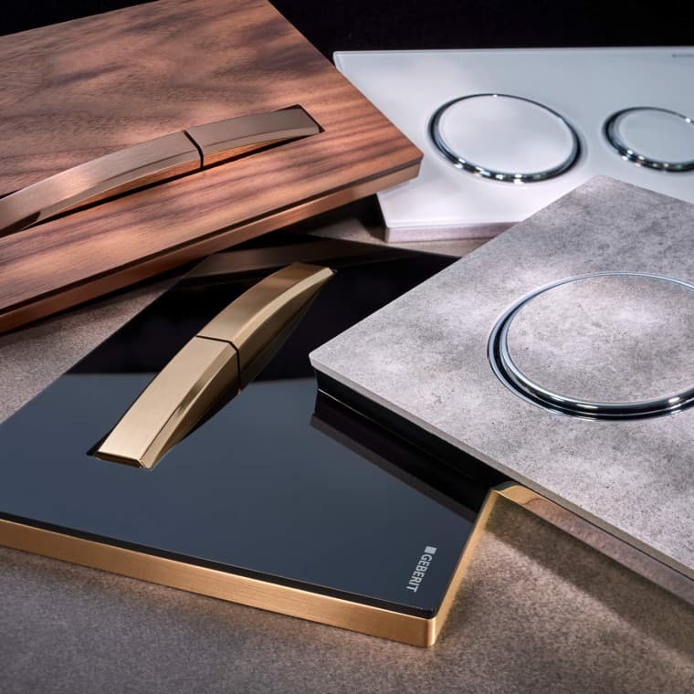 Geberit bedieningsplaten uit de Sigma50-serie Geberit bedieningsplaten uit de Sigma50-serie