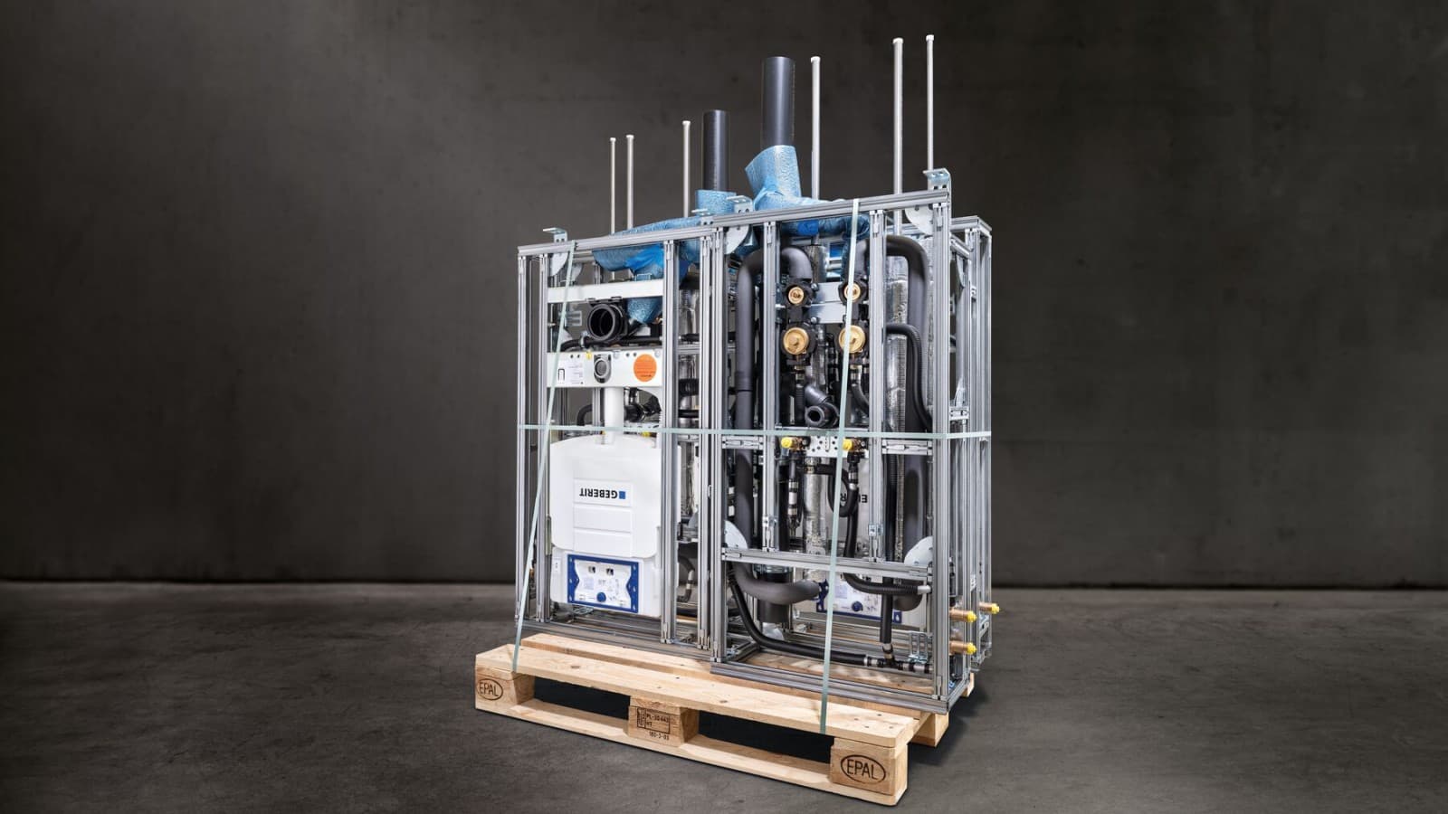 Geprefabriceerd Geberit GIS installatiesysteem Geprefabriceerd Geberit GIS installatiesysteem