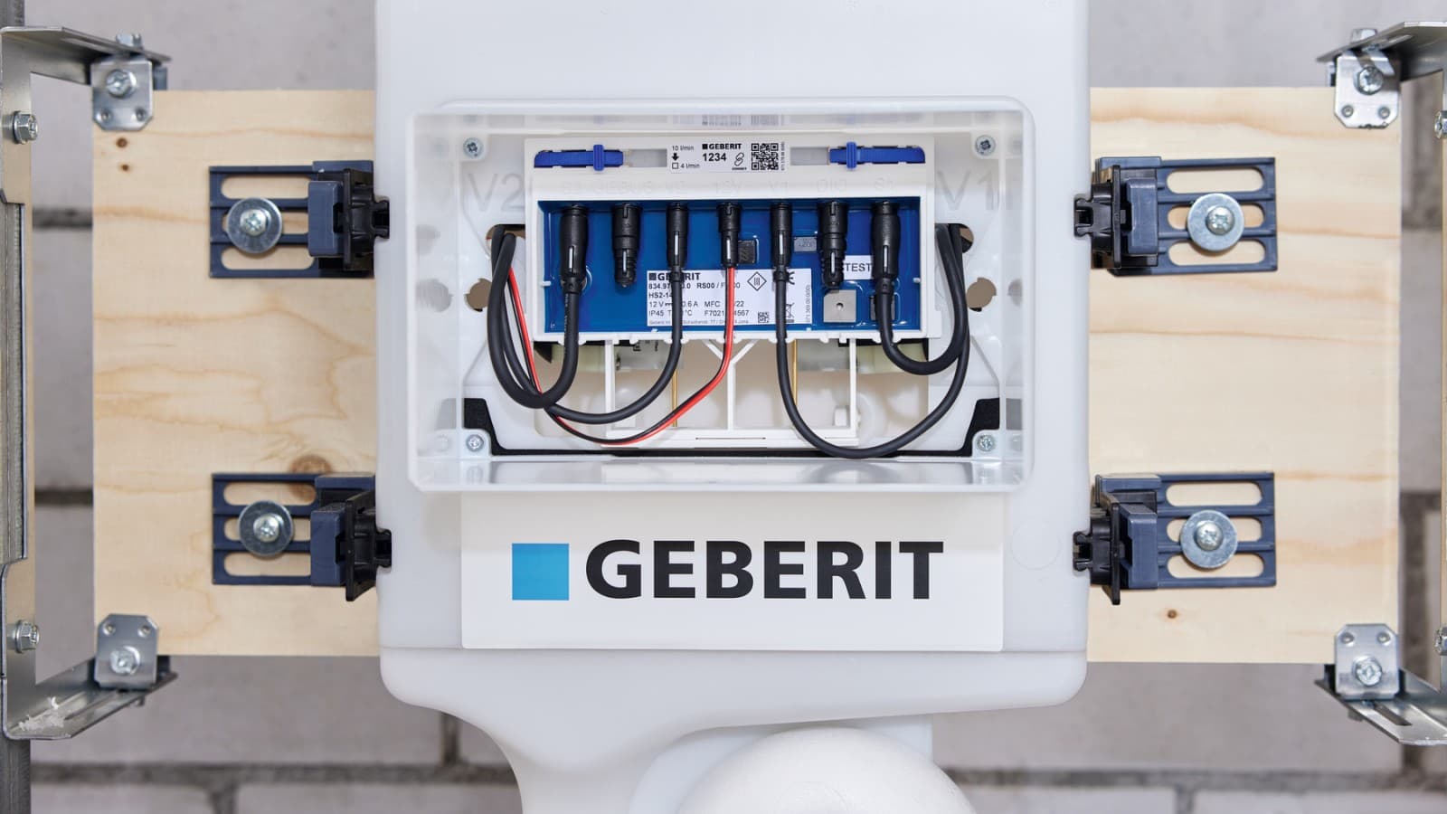 De Geberit HS50 Hygienische spoeling wordt direct op de Gateway aangesloten. De Geberit HS50 Hygienische spoeling wordt direct op de Gateway aangesloten.