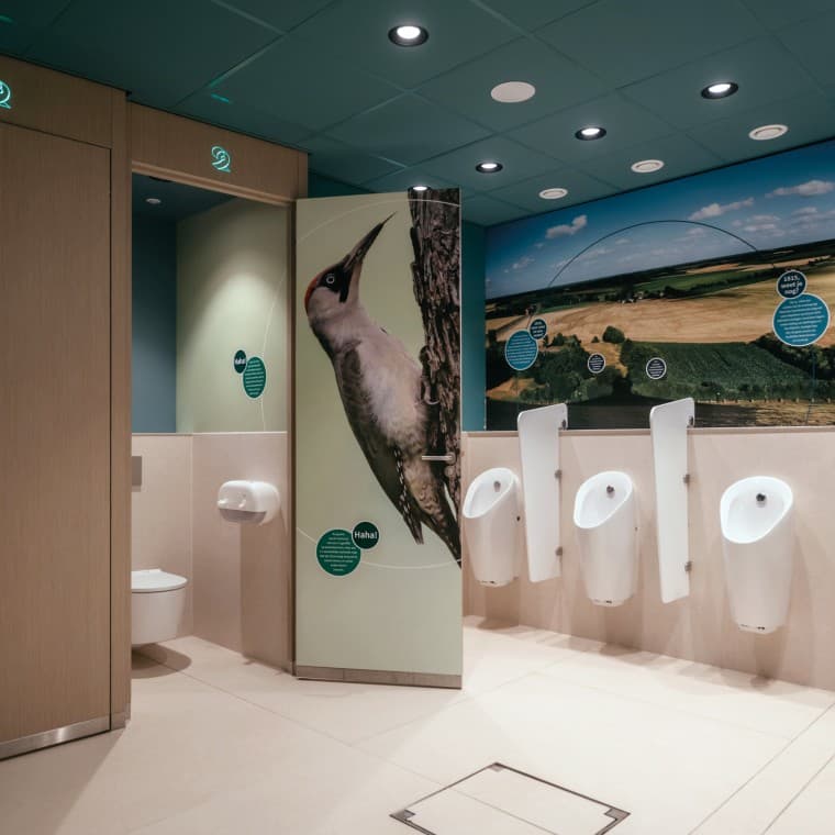 Geberit Preda urinoir met automatische spoeling Geberit Preda urinoir met automatische spoeling