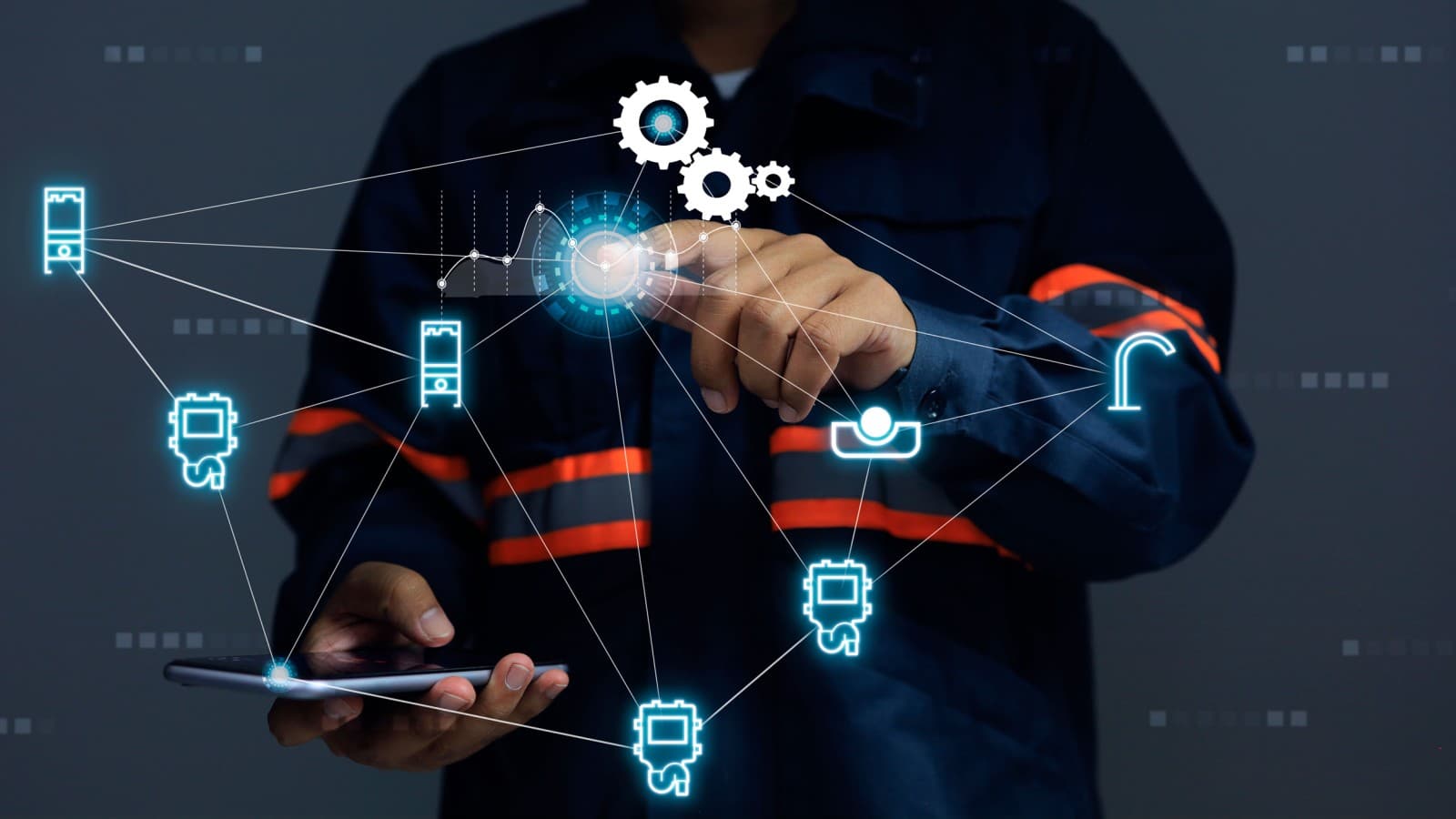 Centrale bediening met Geberit Control App op de Geberit Gateway Centrale bediening met Geberit Control App op de Geberit Gateway