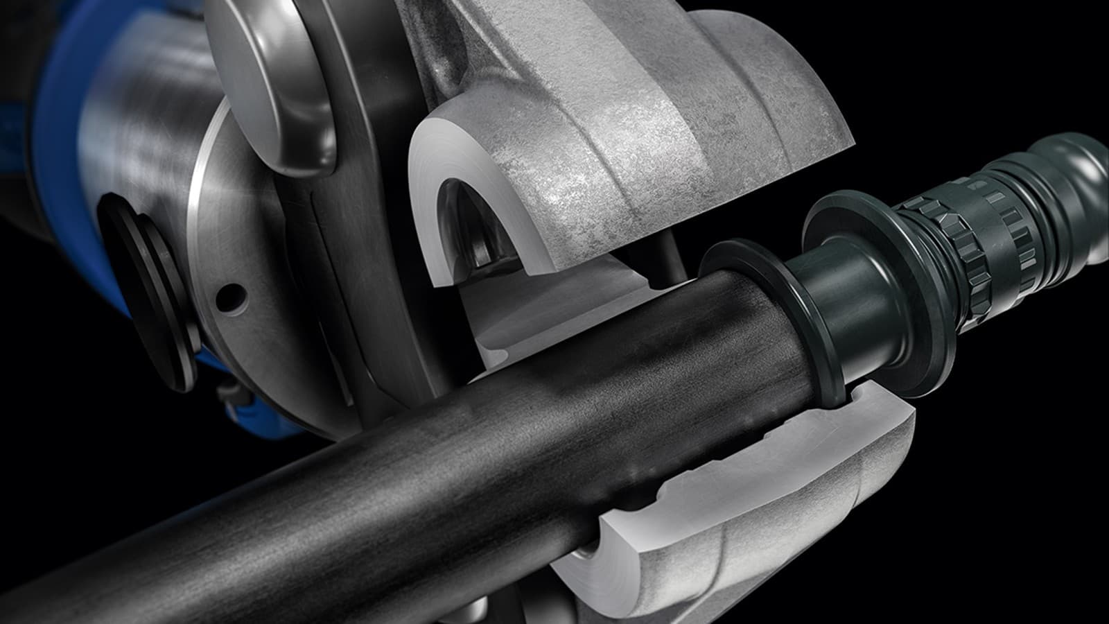 Persbekken met Mepla buis Persbekken met Mepla buis