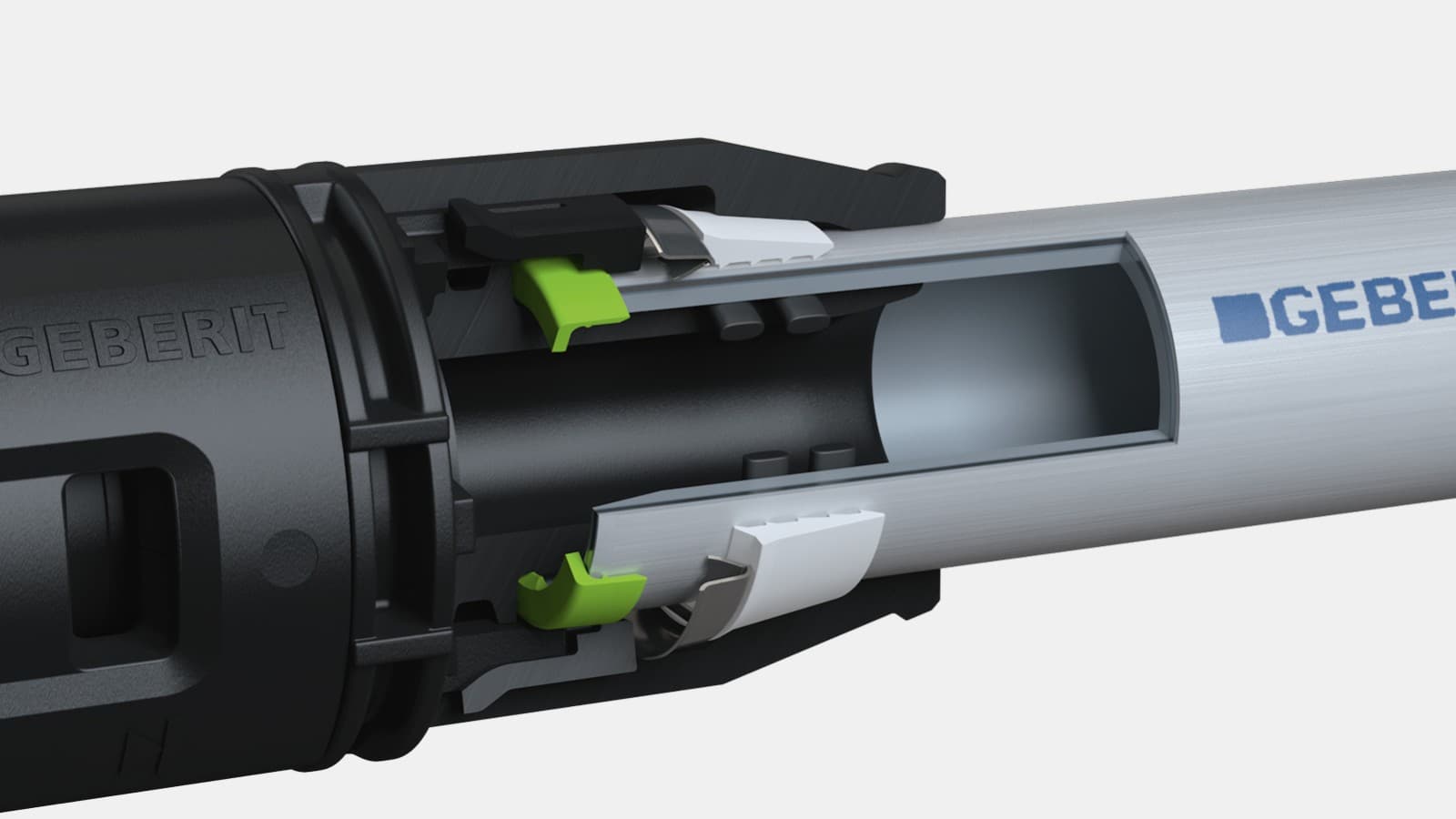 Geberit PushFit met twee afdichtingsringen Geberit PushFit met twee afdichtingsringen